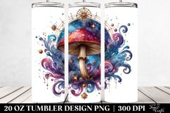 Vibrant Magical Celestial Mushroom Clipart Product Image 2