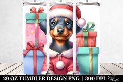 Expressive Doberman, Digital 20 Oz Tumbler Product Image 2