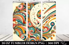 Retro Colorful Half Moon | 20 oz Tumbler Product Image 2