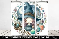 Cute Smiling Witch Tumbler | 20 oz Tumbler Product Image 2