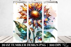 Shiny Sunflower Tumbler Product Image 2