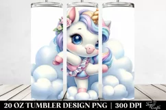 Cute Baby Unicorn Tumbler Product Image 2