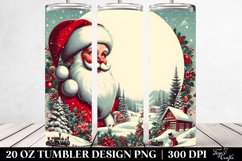 Retro Christmas Santa Clipart 20 Oz Tumbler Product Image 2