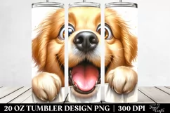 Crazy Furr Golden Retriever Tumbler Product Image 2