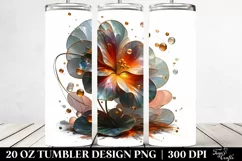 Abstract Glossy Nasturtium 20 oz Tumbler Product Image 2