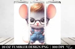 Goofy Smiling Cat 20 Oz Tumbler Product Image 2