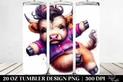 Revolting Jumping Highlandcow 20 Oz Tumbler Product Image 2