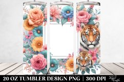 Tigerfloral Frame Tumbler Product Image 2