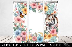 Tigerfloral Frame Tumbler Product Image 2