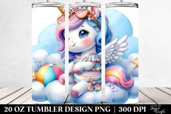 Beachwear Baby Unicorn | 20 Oz Tumbler Product Image 2