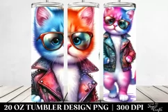 Revolting Posing Cat 20 Oz Tumbler Product Image 2