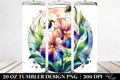 Abstract Sweet Pea | 20 Oz Tumbler Product Image 2