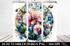 Abstract Stained Sweet Pea 20 oz Tumbler Product Image 2