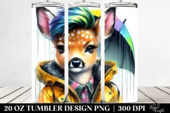 Baby Deer Posing 20 Oz Tumbler Product Image 2