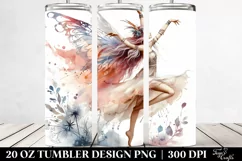 Dancing Watercolor Fairy 20 Oz Tumbler Product Image 2