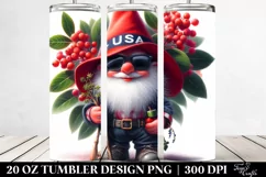 Gnome Beach Wear with Elderberry | 20 oz Tumbler Product Image 2