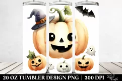 Simple Pumpkin Haloween Clipart 20 Oz Tumbler Product Image 2