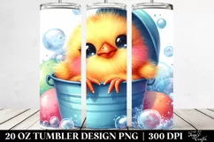 Cute Baby Chicken Cuddling 20 Oz Tumbler Product Image 2