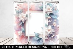 Watercolor Splash,Abstract Glossy Jasmine | 20 Oz Tumbler Product Image 2