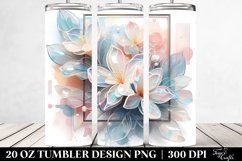 Watercolor Splash,Abstract Glossy Jasmine | 20 Oz Tumbler Product Image 2