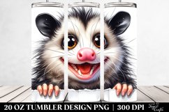 Crazy Looking Fur Opossum 20 oz Tumbler Product Image 2