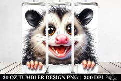 Crazy Looking Fur Opossum 20 oz Tumbler Product Image 2