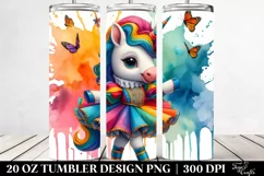 Artistic Baby Unicorn Volta Dancer. 20 Oz Tumbler Design Product Image 2