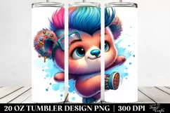 Goofy Jumping Bear 20 Oz Tumbler Product Image 2