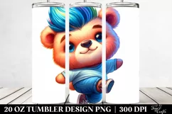 Goofy Jumping Bear 20 Oz Tumbler Product Image 2