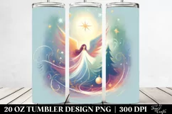 Colorful Pastel Angel Clipart, Transparent 20 Oz Tumbler Product Image 2