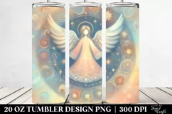 Colorful Pastel Angel Clipart, Transparent 20 Oz Tumbler Product Image 2