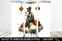 Watercolor Haloween,Zombie Cloud | 20 Oz Tumbler Product Image 2