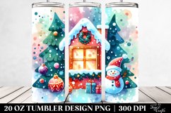 Vibrant Frosty Windowpane Clipart 20 Oz Tumbler Product Image 2