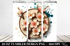 Stained Cherry Blossom | 20 Oz Tumbler Product Image 2