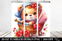 Smiling Baby Bear Cradle | 20 Oz Tumbler Product Image 2