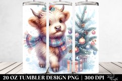 Cute Watercolor Baby Cow Clipart Product Image 2