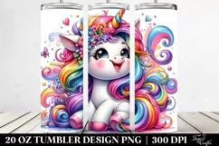 Funny Cute Unicorn | 20 oz Tumbler Product Image 2