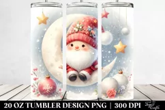 Pastel Digital Painting Christmass Gnomes Tumbler Design Product Image 2