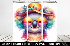 Colorful Layered Baby Koala | 20 Oz Tumbler Product Image 2