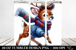 Happy Deer for Winter 20 Oz Tumbler Product Image 2