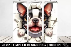 Funny Boston Terrier | 20 Oz Tumbler Product Image 2