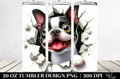 Funny Boston Terrier | 20 Oz Tumbler Product Image 2