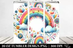 Colorful Abstract Rainbow | 20 oz Tumbler Product Image 2