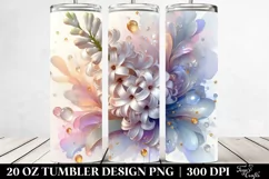 Shiny Hyacinth Splash 20 Oz Tumbler Product Image 2