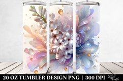 Shiny Hyacinth Splash 20 Oz Tumbler Product Image 2