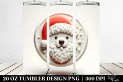 Melting Candy Santa with Polar Bear, High-Res 20 Oz Tumbler Product Image 2