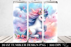 Spring Petals Baby Unicorn | 20 Oz Tumbler Product Image 2