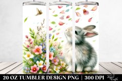 Spring Petals Rabbit Design | 20 Oz Tumbler Product Image 2