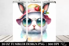 Colorful Bunny with Sunglasses | 20 oz Tumbler Product Image 2