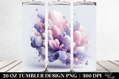 Glossy Lavender Splash 20 Oz Tumbler Product Image 2